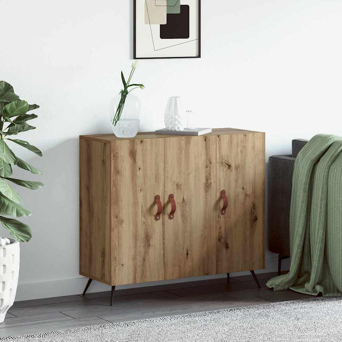 Bufet Stejar Artizanal 89,5 x 34 x 80 cm Lemn compozit - WALTI WALTI