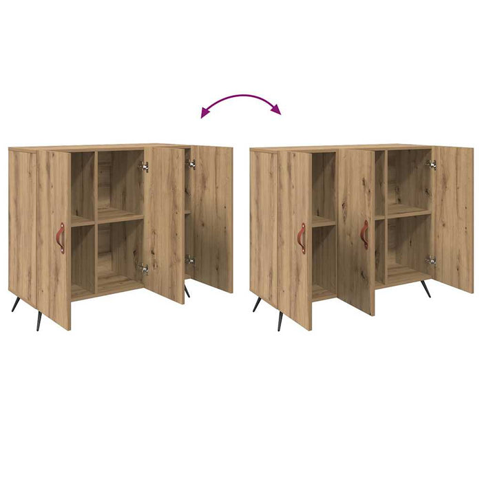 Bufet Stejar Artizanal 89,5 x 34 x 80 cm Lemn compozit - WALTI WALTI