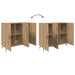Bufet Stejar Artizanal 89,5 x 34 x 80 cm Lemn compozit - WALTI WALTI
