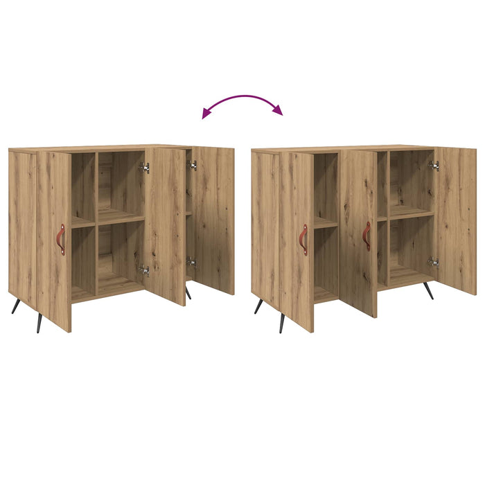 Bufet Stejar Artizanal 89,5 x 34 x 80 cm Lemn compozit - WALTI WALTI