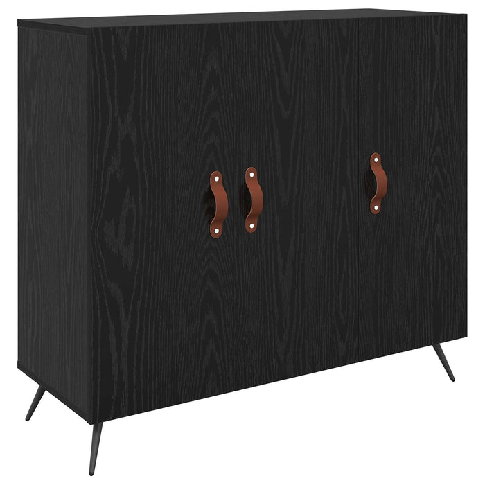 Bufet Stejar Negru 89,5 x 34 x 80 cm Lemn compozit - WALTI WALTI