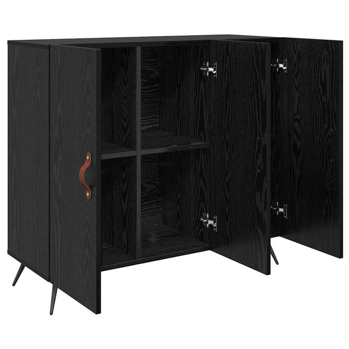 Bufet Stejar Negru 89,5 x 34 x 80 cm Lemn compozit - WALTI WALTI