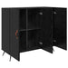 Bufet Stejar Negru 89,5 x 34 x 80 cm Lemn compozit - WALTI WALTI