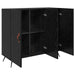 Bufet Stejar Negru 89,5 x 34 x 80 cm Lemn compozit - WALTI WALTI