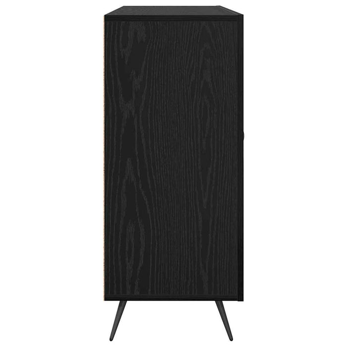 Bufet Stejar Negru 89,5 x 34 x 80 cm Lemn compozit - WALTI WALTI