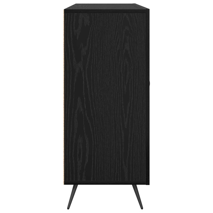 Bufet Stejar Negru 89,5 x 34 x 80 cm Lemn compozit - WALTI WALTI