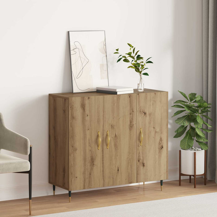 Bufet Stejar Artizanal 90 x 34 x 80 cm Lemn compozit - WALTI WALTI