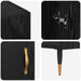 Bufet Stejar Negru 90 x 34 x 80 cm Lemn compozit - WALTI WALTI