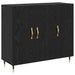 Bufet Stejar Negru 90 x 34 x 80 cm Lemn compozit - WALTI WALTI