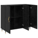 Bufet Stejar Negru 90 x 34 x 80 cm Lemn compozit - WALTI WALTI