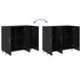 Bufet Stejar Negru 90 x 34 x 80 cm Lemn compozit - WALTI WALTI