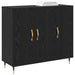 Bufet Stejar Negru 90 x 34 x 80 cm Lemn compozit - WALTI WALTI