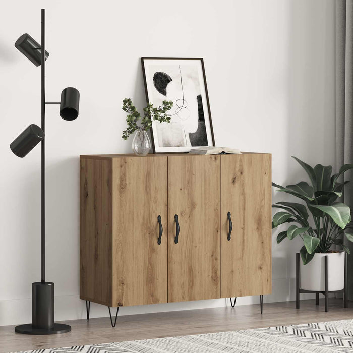 Bufet Stejar Artizanal 90 x 32,5 x 80 cm Lemn compozit - WALTI WALTI