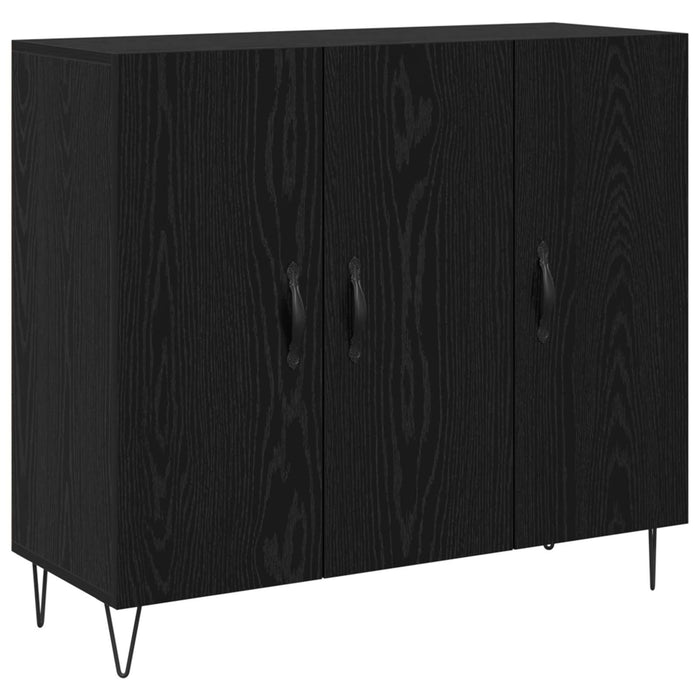 Bufet Stejar Negru 90 x 32,5 x 80 cm Lemn compozit - WALTI WALTI
