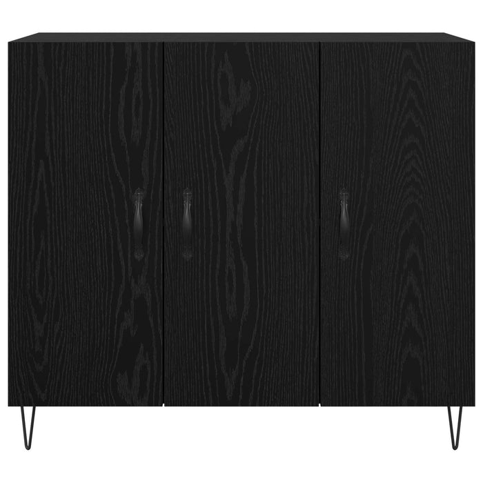 Bufet Stejar Negru 90 x 32,5 x 80 cm Lemn compozit - WALTI WALTI