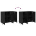 Bufet Stejar Negru 90 x 32,5 x 80 cm Lemn compozit - WALTI WALTI