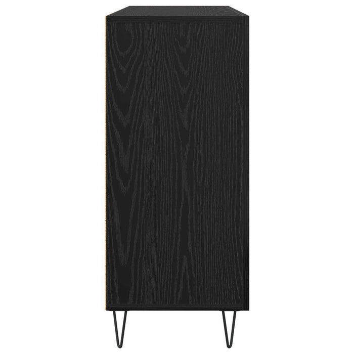 Bufet Stejar Negru 90 x 32,5 x 80 cm Lemn compozit - WALTI WALTI