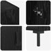 Bufet Stejar Negru 90 x 34 x 80 cm Lemn compozit - WALTI WALTI