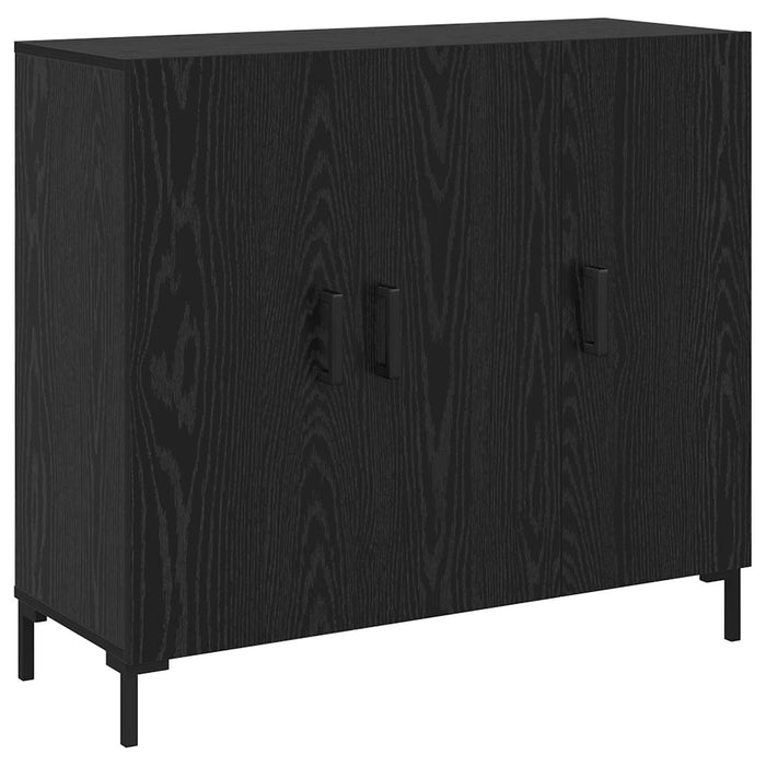 Bufet Stejar Negru 90 x 34 x 80 cm Lemn compozit - WALTI WALTI