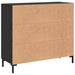 Bufet Stejar Negru 90 x 34 x 80 cm Lemn compozit - WALTI WALTI