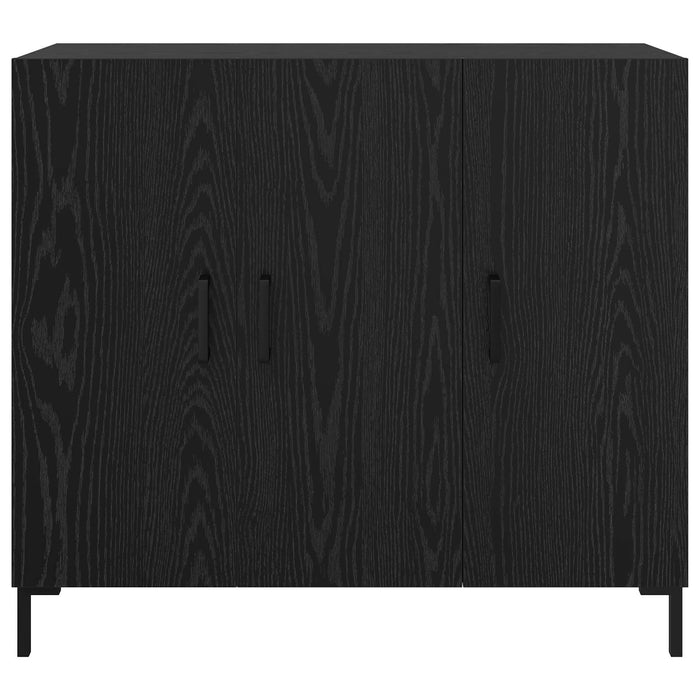 Bufet Stejar Negru 90 x 34 x 80 cm Lemn compozit - WALTI WALTI