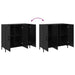 Bufet Stejar Negru 90 x 34 x 80 cm Lemn compozit - WALTI WALTI