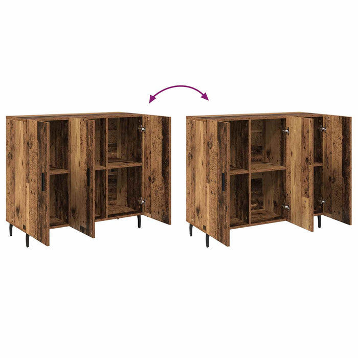 Bufet Lemn vechi 90 x 34 x 80 cm Lemn compozit - WALTI WALTI