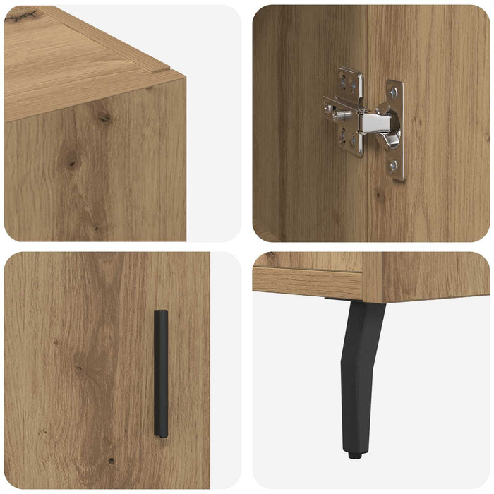 Bufet Stejar Artizanal 90 x 34 x 80 cm Lemn compozit - WALTI WALTI