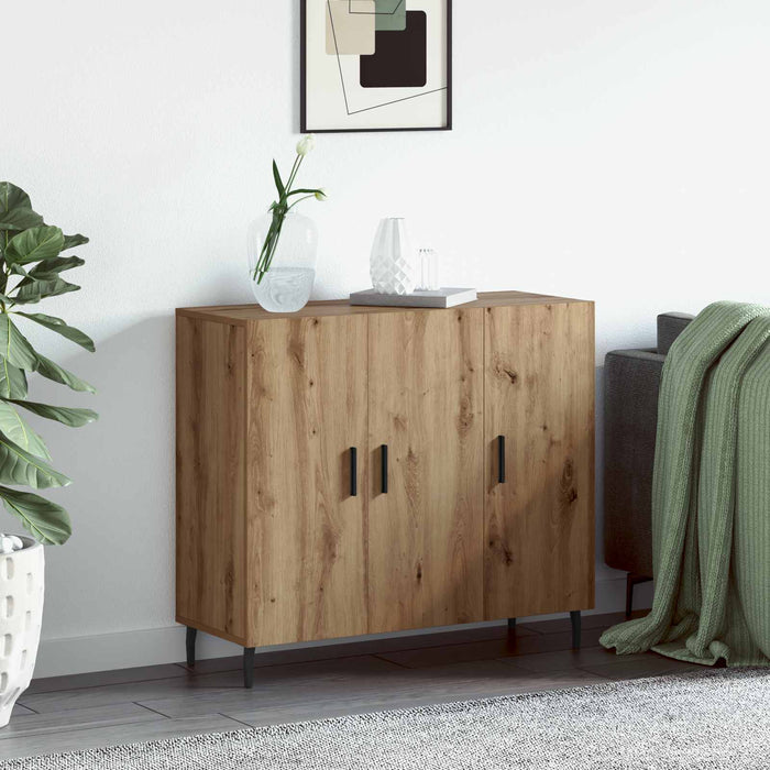 Bufet Stejar Artizanal 90 x 34 x 80 cm Lemn compozit - WALTI WALTI