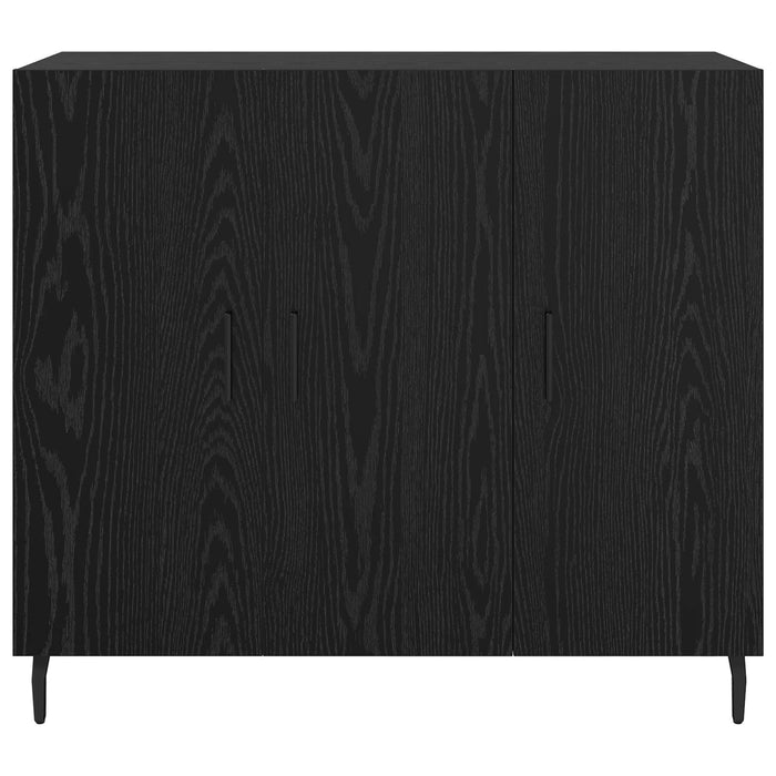 Bufet Stejar Negru 90 x 34 x 80 cm Lemn compozit - WALTI WALTI