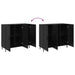 Bufet Stejar Negru 90 x 34 x 80 cm Lemn compozit - WALTI WALTI