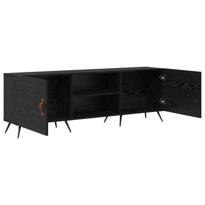 Cabinet TV Stejar negru 150 x 30 x 50 cm Lemn compozit - WALTI WALTI