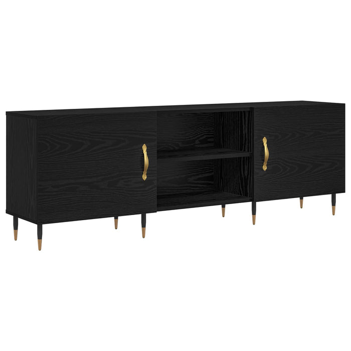 Cabinet TV Stejar negru 150 x 30 x 50 cm Lemn compozit - WALTI WALTI