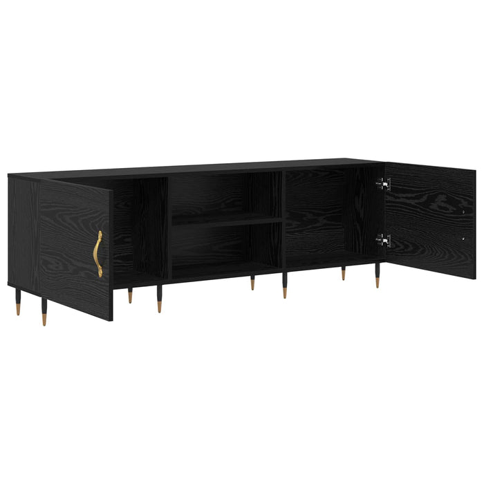 Cabinet TV Stejar negru 150 x 30 x 50 cm Lemn compozit - WALTI WALTI