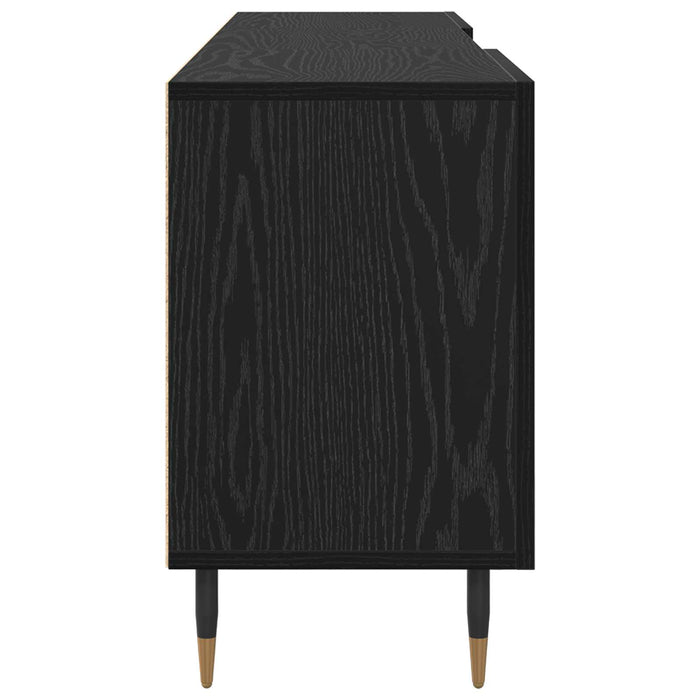 Cabinet TV Stejar negru 150 x 30 x 50 cm Lemn compozit - WALTI WALTI