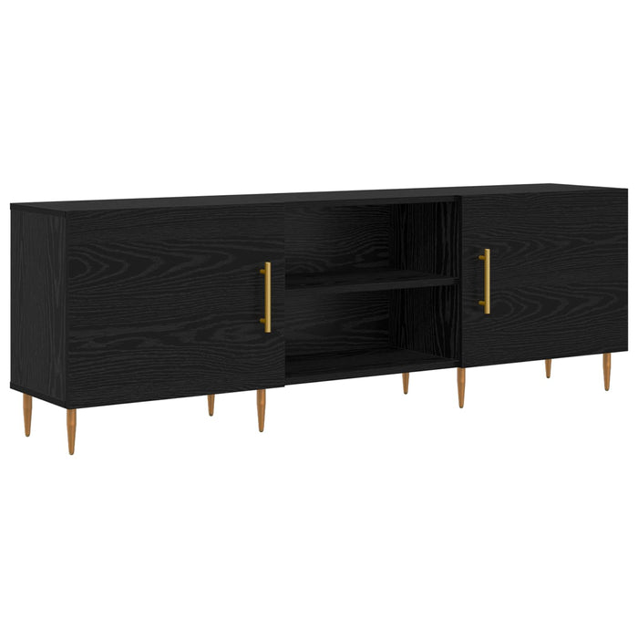 Cabinet TV Stejar negru 150 x 30 x 50 cm Lemn compozit WALTI
