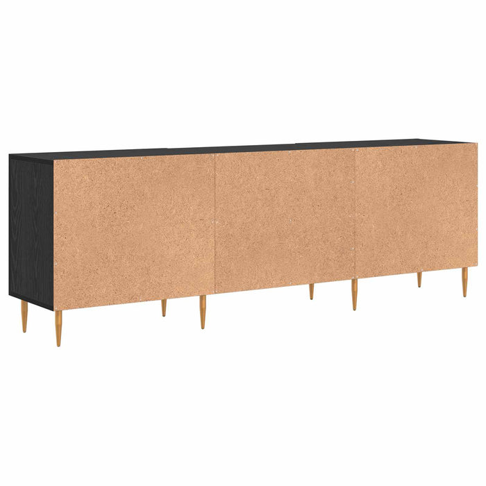 Cabinet TV Stejar negru 150 x 30 x 50 cm Lemn compozit WALTI