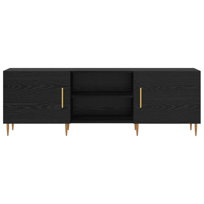 Cabinet TV Stejar negru 150 x 30 x 50 cm Lemn compozit WALTI