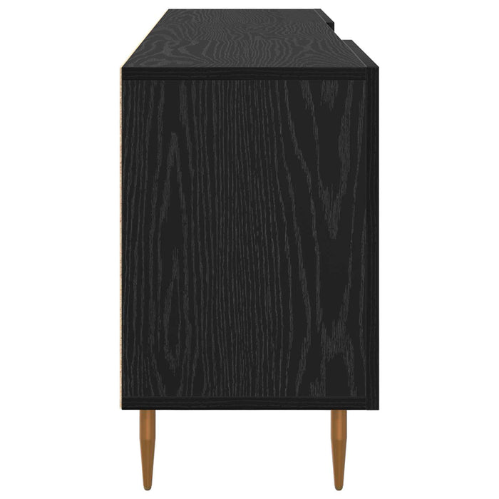 Cabinet TV Stejar negru 150 x 30 x 50 cm Lemn compozit WALTI