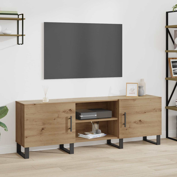 Cabinet TV Stejar Artizanal 150 x 30 x 50 cm Lemn compozit - WALTI WALTI