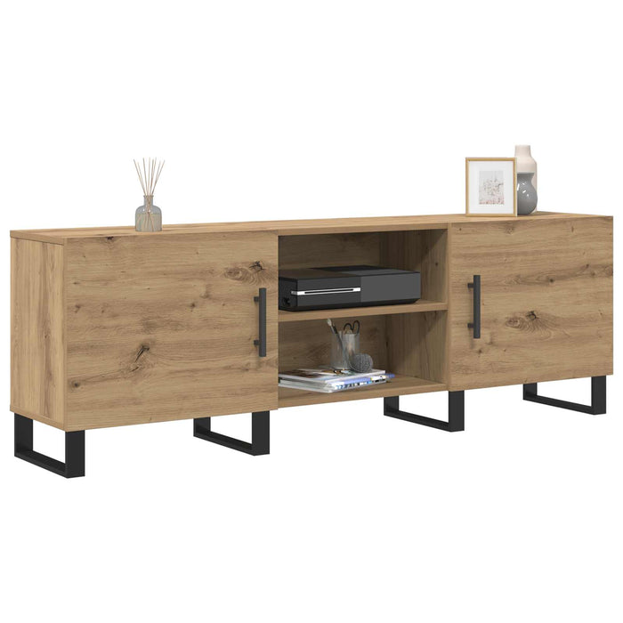 Cabinet TV Stejar Artizanal 150 x 30 x 50 cm Lemn compozit - WALTI WALTI