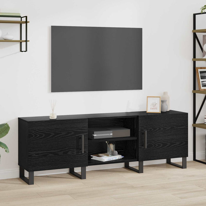 Cabinet TV Stejar Negru 150 x 30 x 50 cm Lemn compozit - WALTI WALTI