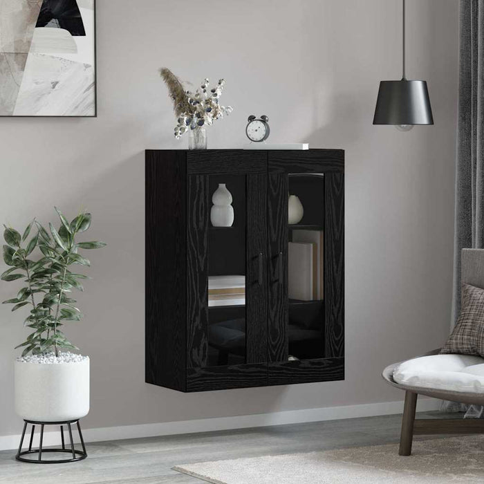 Bufet Stejar Negru 69,5 x 34 x 90 cm Lemn compozit - WALTI WALTI