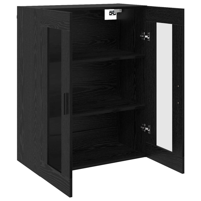Dulap montat pe perete Negru 69,5 x 34 x 90 cm Lemn compozit - WALTI WALTI
