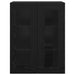 Dulap montat pe perete Negru 69,5 x 34 x 90 cm Lemn compozit - WALTI WALTI