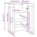 Dulap montat pe perete Pe perete Stejar negru 69.5 x 34 x 90 cm - WALTI WALTI