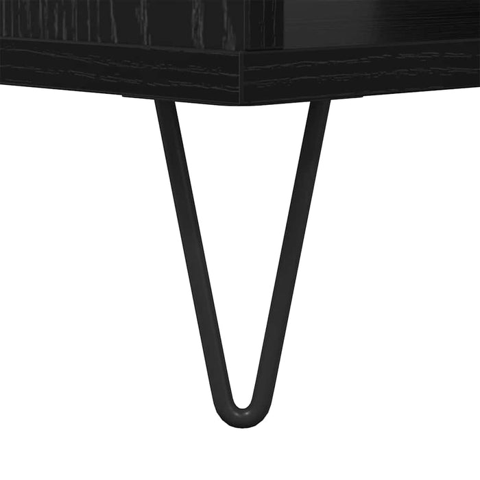 Masă de cafea Stejar negru 60 x 50 x 40 cm Lemn compozit - WALTI WALTI