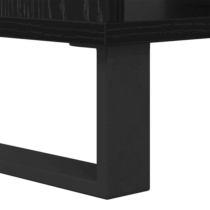 Masă de cafea Stejar negru 60 x 50 x 40 cm Lemn compozit - WALTI WALTI