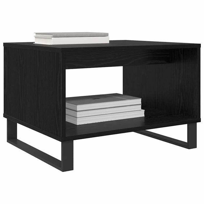 Masă de cafea Stejar negru 60 x 50 x 40 cm Lemn compozit - WALTI WALTI