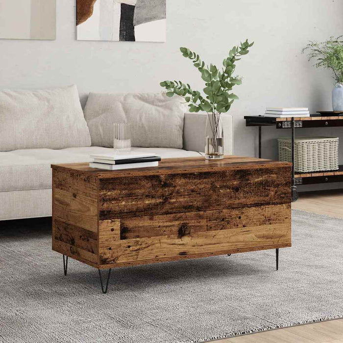 Masă de cafea Lemn vechi 90 x 44.5 x 45 cm Lemn compozit - WALTI WALTI
